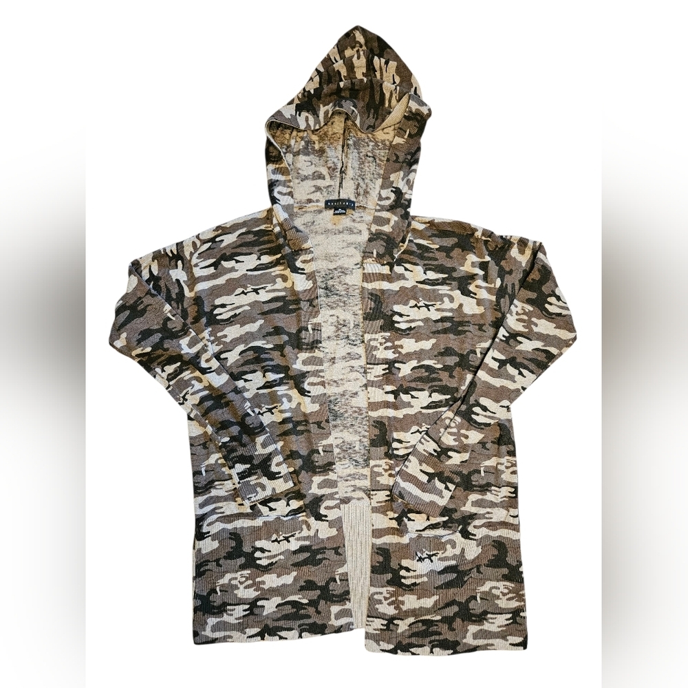 Sanctuary Camo Hooded Cardigan